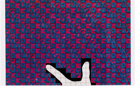 ALIGHIERO BOETTI (1940-1994)Senza Titolo (Da uno a dieci)Cartolina stampata...