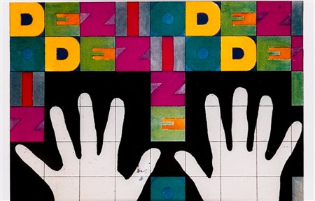 ALIGHIERO BOETTI (1940-1994)Senza Titolo (Da uno a dieci)Cartolina stampata...