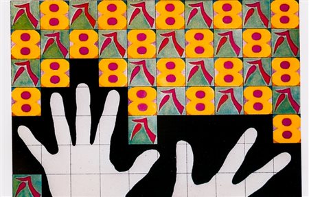 ALIGHIERO BOETTI (1940-1994)Senza Titolo (Da uno a dieci)Cartolina stampata...