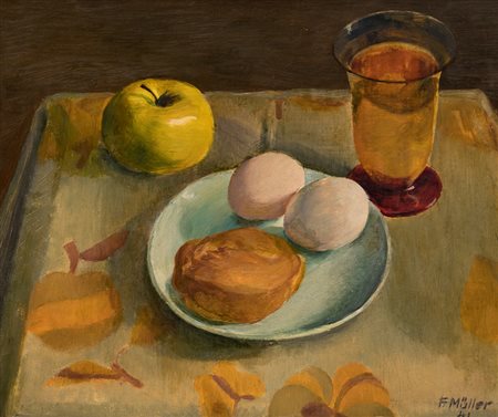 FLORA MÜLLERSenza Titolo, 1941Olio su tavolacm 35x40Firma e datazione al fronte