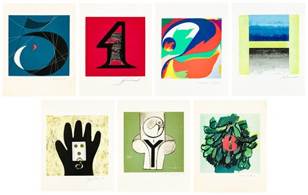 AUTORI VARISenza TitoloLotto unico composto da 7 fotolitografie delle...