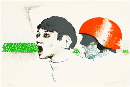 ANONIMOSenza TitoloLitografiacm 32x42Firma e numerazione (Esemplare P.A.) a...