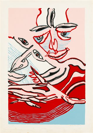 REMO BRINDISI (1918-1996)Senza TitoloLitografiacm 70x50Firma e numerazione...