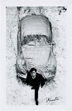 CHRISTO (1935)Senza TitoloCartolina cm 29,5x19Firma al fronte