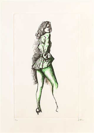 RENATO GUTTUSO (1911-1987)Senza Titolo, 1986AcquaforteLastra cm 54x35Foglio...