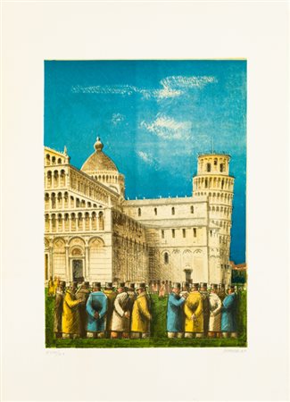 VASCO VALACCHI (1927-2003Pisa, 1987Serigrafiacm 70x50Firma, datazione e...