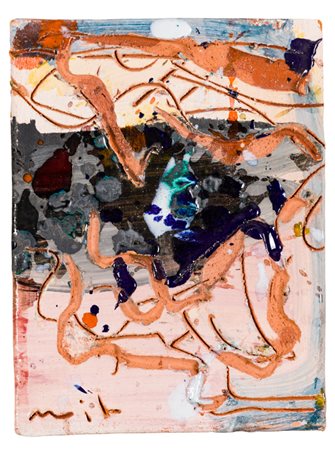 GIORGIO MOISO (1942)Senza Titolo, 2010Ceramica smaltata applicata su tavolacm...