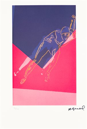 ANDY WARHOL (1928-1987)Speed skaterLitografia offsetcm 57x39Firma in lastra e...