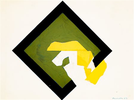 FELICE CANONICO (1922-1997)Senza Titolo, 1962Tecnica mista e collage su...