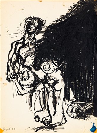 ATTILIO FORGIOLI (1933)Senza Titolo, 1963China su cartacm 32x24Firma e...