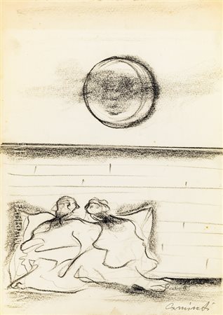 AURELIO CAMINATI (1924-2012)Lotto unico composto da:Senza TitoloCarboncino su...