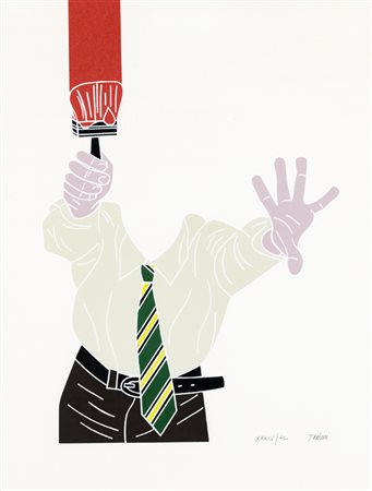 EMILIO TADINI (1927-2002)Senza Titolo, 1968Litografiacm 65x45Firma e...