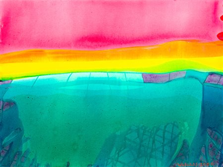 WILLIBRORD HAAS (1936)Senza Titolo, 2001Acrilici su telacm 60x80Firma e...