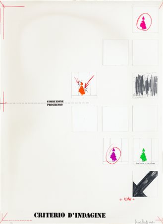 DUCCIO BERTI (1943)Criterio d'indagine, 1971Multiplo con applicazioni su...