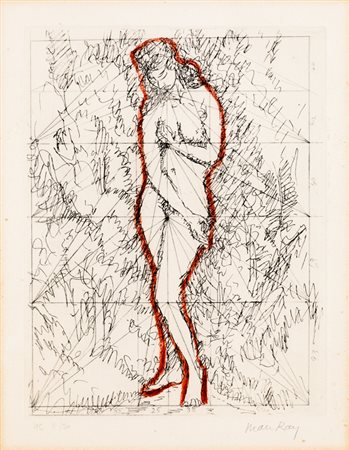 MAN RAY (1890-1976)Opus, 1971Acquaforte a coloriLastra cm 31x24Foglio...