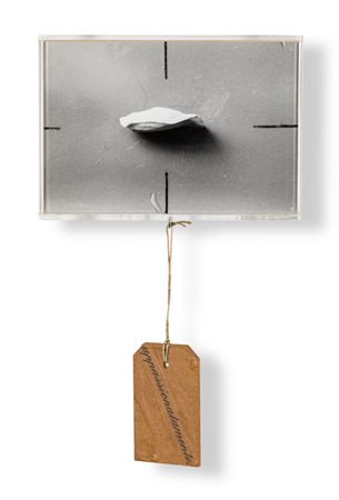 EMILIO ISGRÒ (1937)Semiseme, 1998Fotografia in box di legno e plexiglass con...