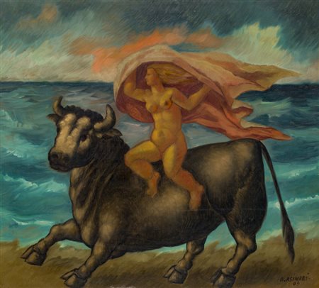 ADONE ASINARI (1910-1984)Senza Titolo, 1969Olio su telacm 55x60Firma e...