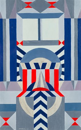 GIANNI ANDREASI (1940)Senza Titolo, 1973Olio su telacm 30x20Firma e datazione...