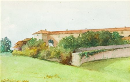 C. COLOMBOSenza Titolo, 1944Acquerello su cartacm 14x21,5Firma e datazione al...