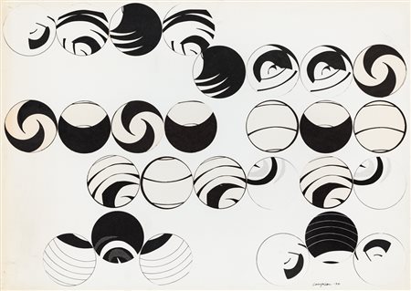 SARA CAMPESAN (1924-2016)Senza Titolo, 1974Tecnica mista e collage su cartacm...