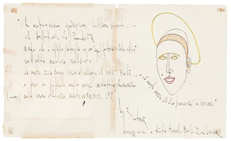 LUIGI ONTANI (1943)Progetto Fontana S. Antonio a Padova, 1982Tecnica mista su...