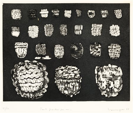 PIETRO CONSAGRA (1920-2005)Tanti giardini.., 1966AcquaforteLastra cm...