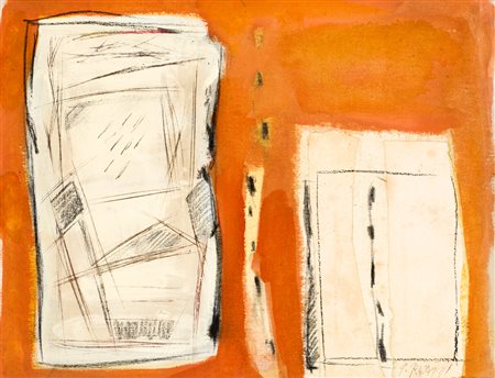 P. RACAGNISenza Titolo, 1971Tecnica mista e collage su telacm 40x50Firma al...