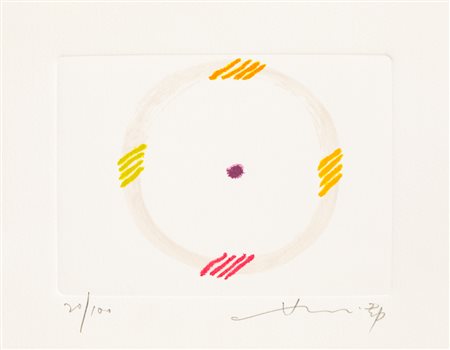 HSIAO CHIN (1935)Segni di energia, 1985AcquaforteLastra cm 12x17,5Foglio cm...