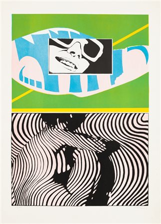 PETER KLASEN (1935)Senza Titolo (Dimensione), 1967Litografiacm 64x45Firma,...