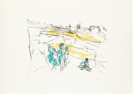 ERNESTO TRECCANI (1920-2009)Senza TitoloAcquaforteLastra cm 31,5x42,5Foglio...