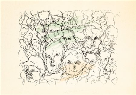 ERNESTO TRECCANI (1920-2009)Senza Titolo, 1972Litografiacm 49,5x69,5Firma,...