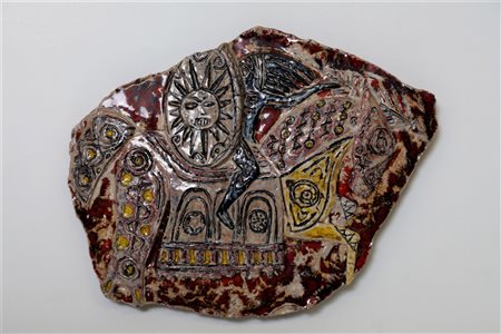 ZAULI CARLO (1926 - 2002) Il cavallo. Ceramica. Cm 28,00 x 35,00. Firma...