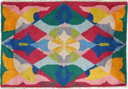 BALLA GIACOMO (1871 - 1958) Tappeto "Fiori + Spazio". Lana. Cm 230,00 x...