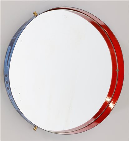 SIVA Poggibonsi Specchio. Vetro e metallo laccato. Cm 50,00 x 7,00 x 50,00....