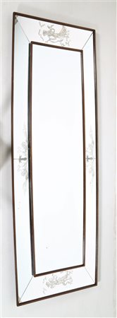 MANIFATTURA ITALIANA Grande specchio. Legno e vetro. Cm 284,00 x 100,00 x...
