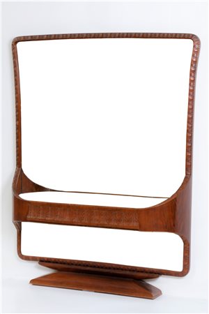 DASSI M.M. Consolle con specchiera. Legno di palissandro e vetro. Cm 159,00 x...