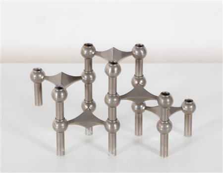 CAESAR STOFFI & FRITZ NAGEL Portacandele modulare . Metallo. Cm 30,00 x 15,00...