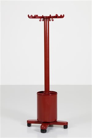 SOTTSASS ETTORE (1917 - 2007) Appendiabiti. Metallo laccato. Cm 43,00 x...