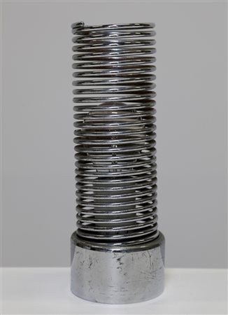 HEINZ BRENKER Lampada da tavolo mod. Jo Jo. Metallo cromato. Cm 8,50 x 24,00...