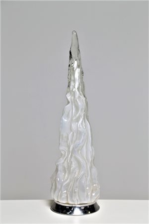 LINEA GB MILANO Lampada da tavolo. Metallo cromato e vetro. Cm 19,00 x 67,00...