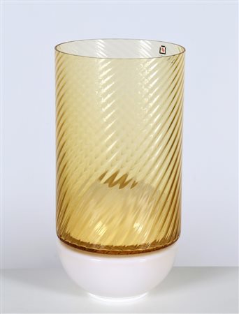 SALOCCHI CLAUDIO (1934 - 2009) Lampada da tavolo. Vetro di Murano e metallo....