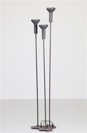 SARFATTI GINO (1912 - 1985) Tre lampade da terra mod. 1073/3. Metallo laccato...