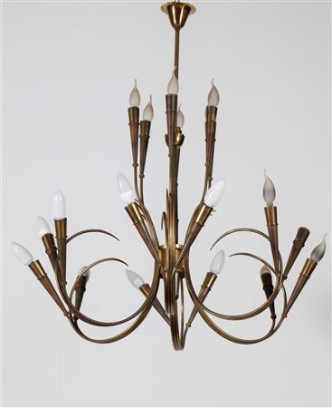 LUMI MILANO Lampadario. Ottone. Cm 90,00 x 100,00 x 90,00. Struttura in...