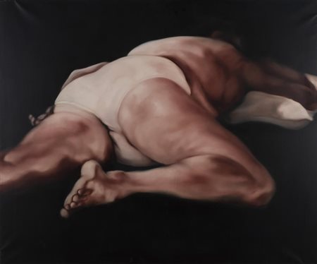 Alessandro Bellucco PAESAGGIO PATERNO acrilico su tela, cm 150x180 sul retro:...