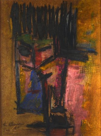 Di Martino COMPOSIZIONE tecnica mista su carta applicata su faestite, cm...