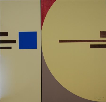 Luigi Veronesi L.V.144 QUATTRO VARIAZIONI serigrafia, cm 40x40; es 3/90...