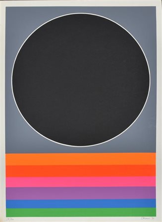 Eugenio Carmi SENZA TITOLO serigrafia su carta, cm 70x50 esemplare 28 su 100...