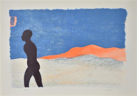 Aligi Sassu JESS NON RITORNA litografia su carta, cm 50x70 esemplare 70 su...