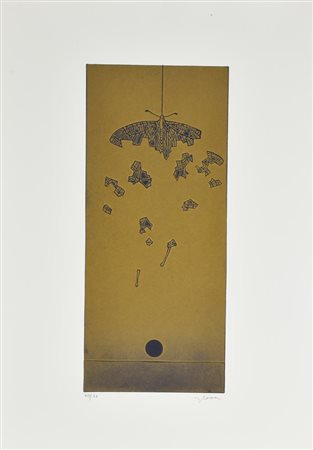 Francesco Casorati SENZA TITOLO incisione su carta, cm 70x50 (lastra cm...