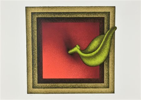 Vanni Viviani SENZA TITOLO litografia su carta, cm 50x70 esemplare 74 su 100...